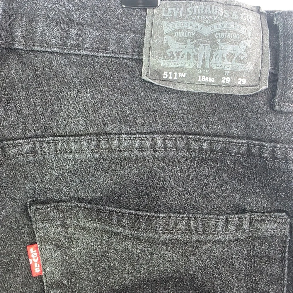 Levis 511 Slim Jeans Mens 30x29 Black Denim Pants